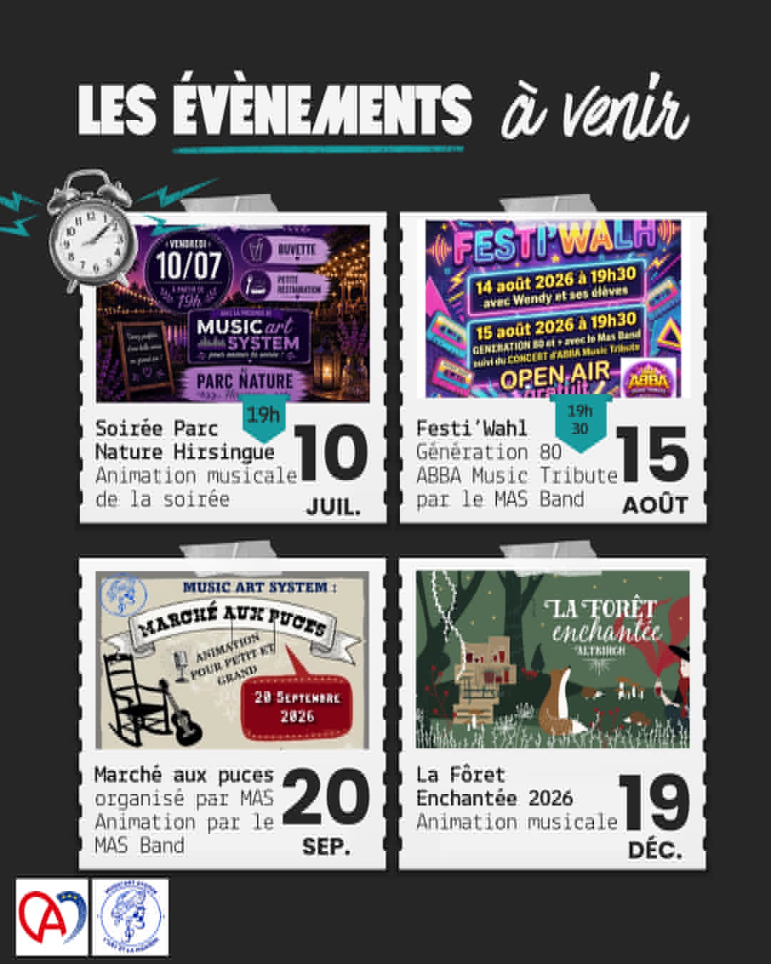 🎶 Les prochains rendez-vous Music Art System en 2026